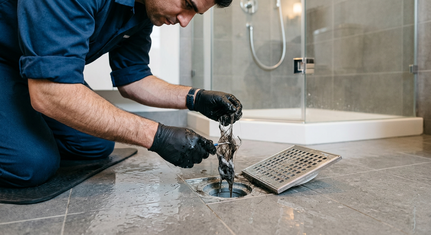Débouchage de douche bouchée par un plombier à Élancourt