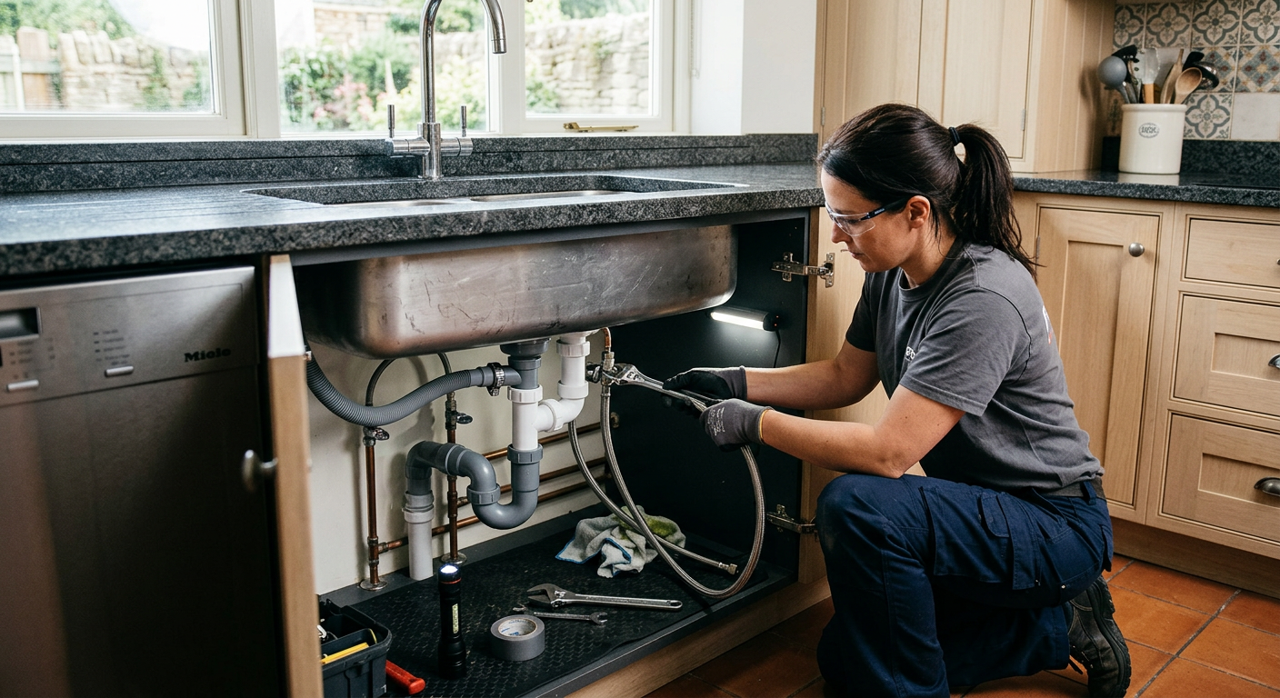 Installation plomberie cuisine avec pose d'évier à Élancourt