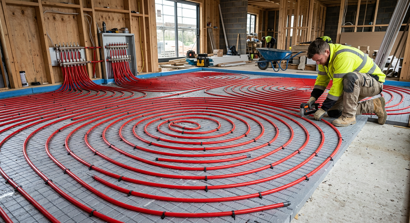 Installation de plancher chauffant hydraulique à Élancourt