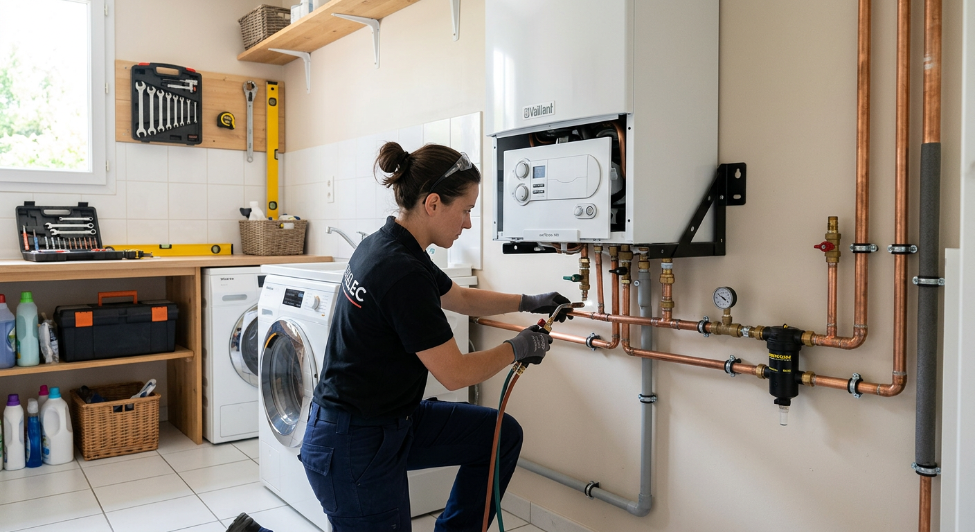 Remplacement de chaudière à condensation par un chauffagiste à Élancourt